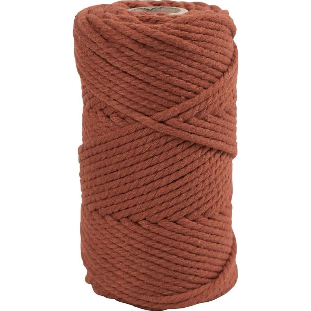 Macramé Snor - 4 Mm - Brændt Orange - 55 Meter