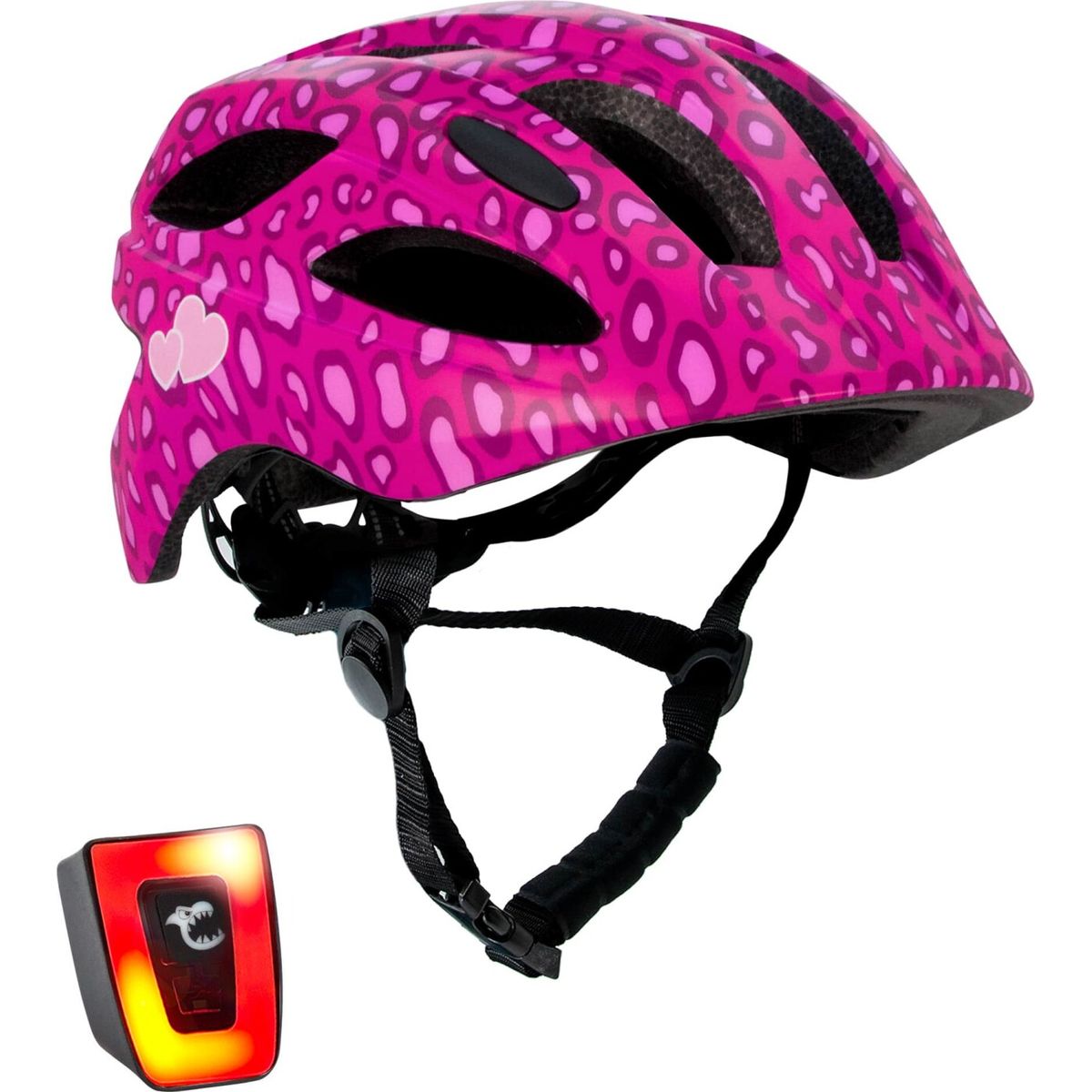 Crazy Safety - Cykelhjelm Til Børn - 6-12 år - Pink - Pletter - 54-58 Cm