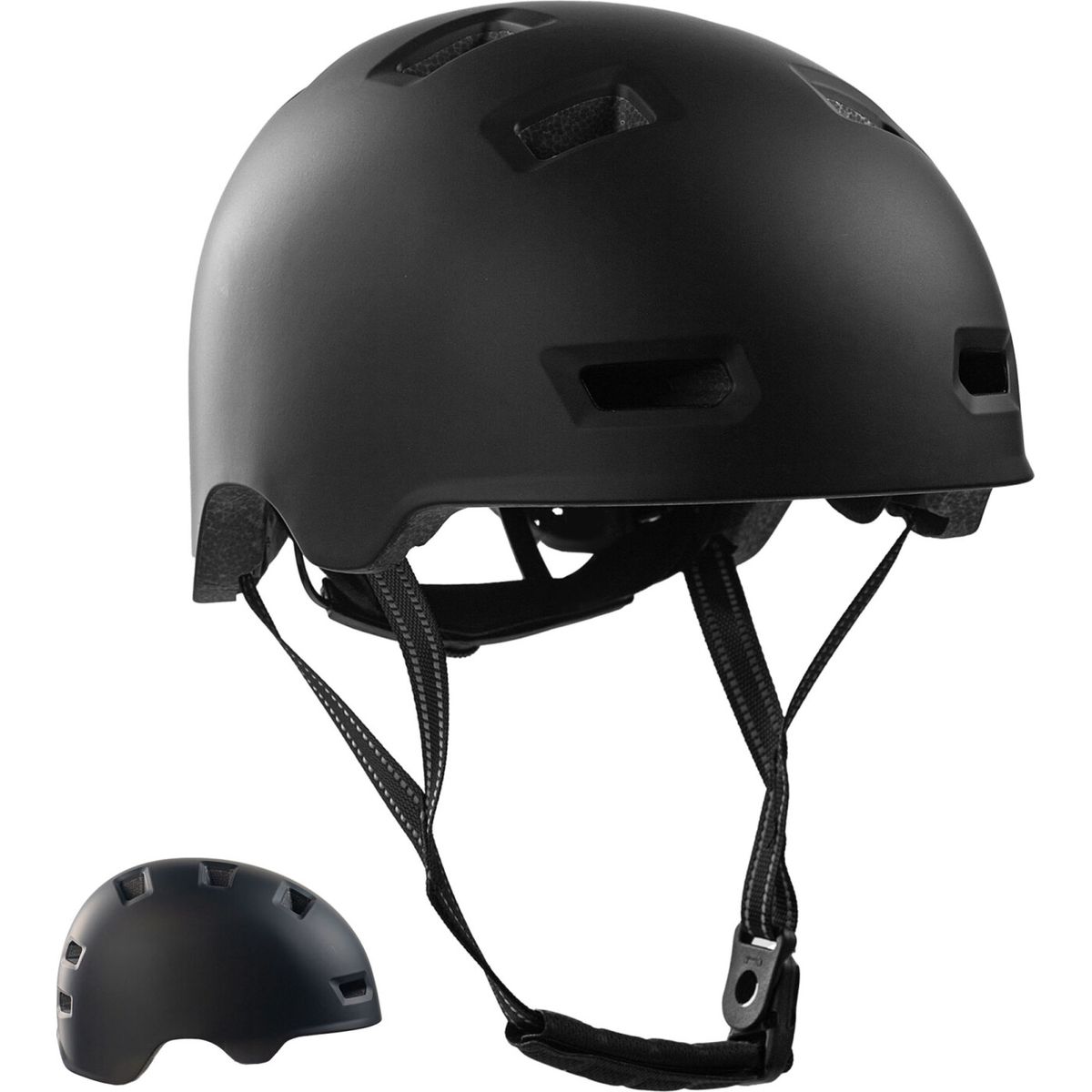 Crazy Safety - Sort Hjelm All Black - L (57-61cm)