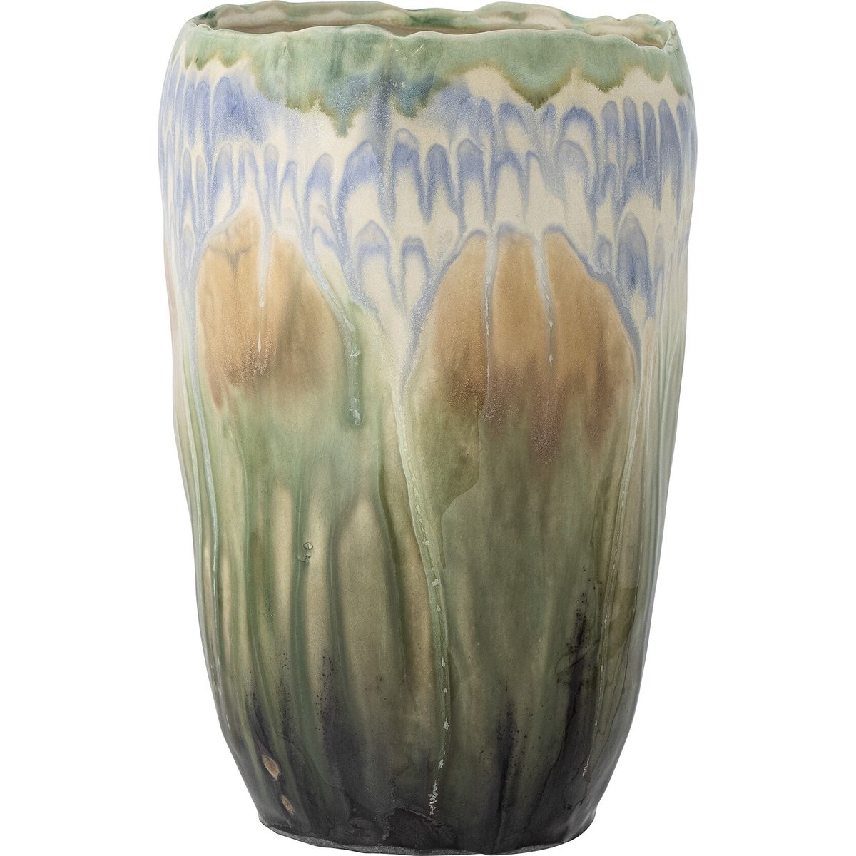 Creative Collection - Mahasti Vase - Grøn - Stentøj Keramik