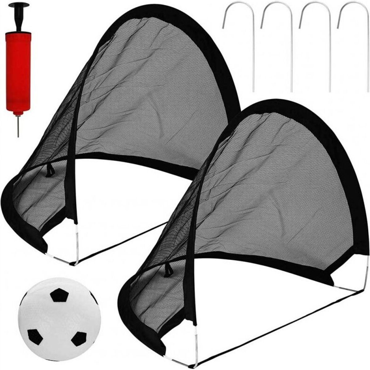 Små Fodboldmål Til Haven - Foldbare - 80x60x60 Cm - 2 Stk