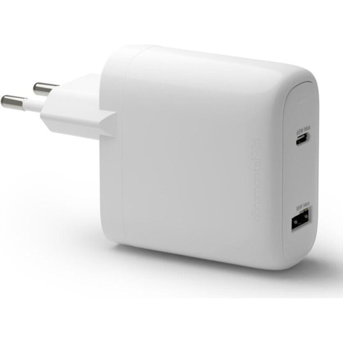 Dbramante1928 - Re-charge - Vægoplader Gan - Usb-c 65w+18w Eu - Hvid