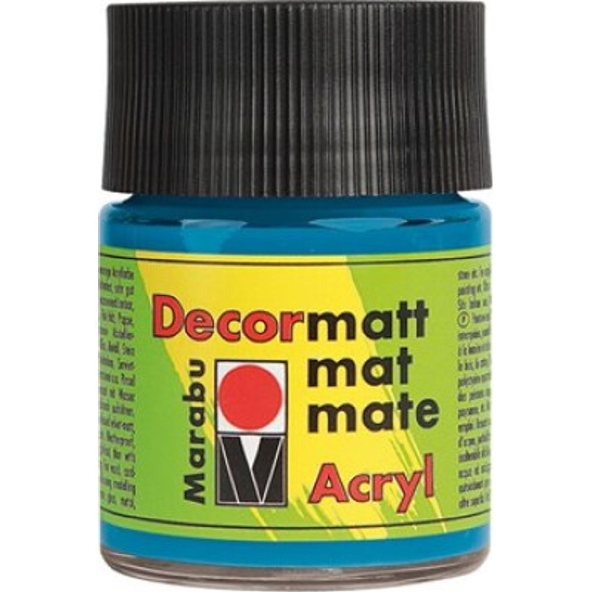 Decormatt Acryl - 50 Ml - Cyan Blå - Marabu