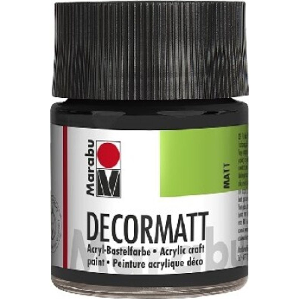 Decormatt Acryl - 50 Ml - Sort - Marabu