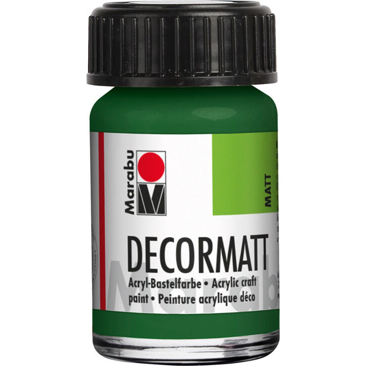 Decormatt Acryl - 15 Ml - Oliven Grøn - Marabu