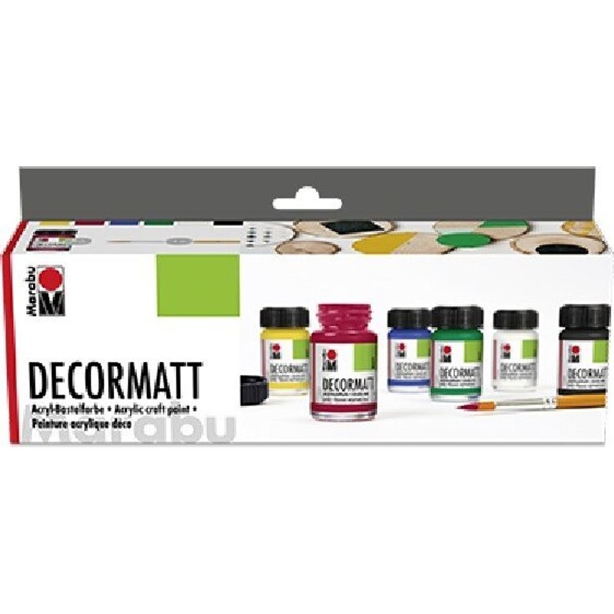 Marabu - Decormatt Mat Akrylmaling - 6x15 Ml