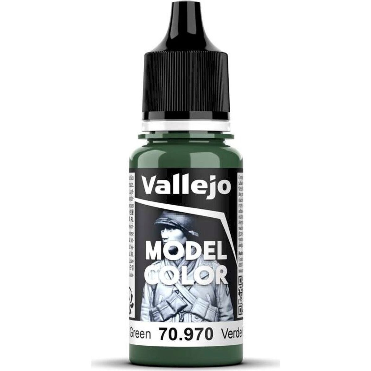 Vallejo - Model Color - Deep Green Mat - 17-18 Ml - 70970