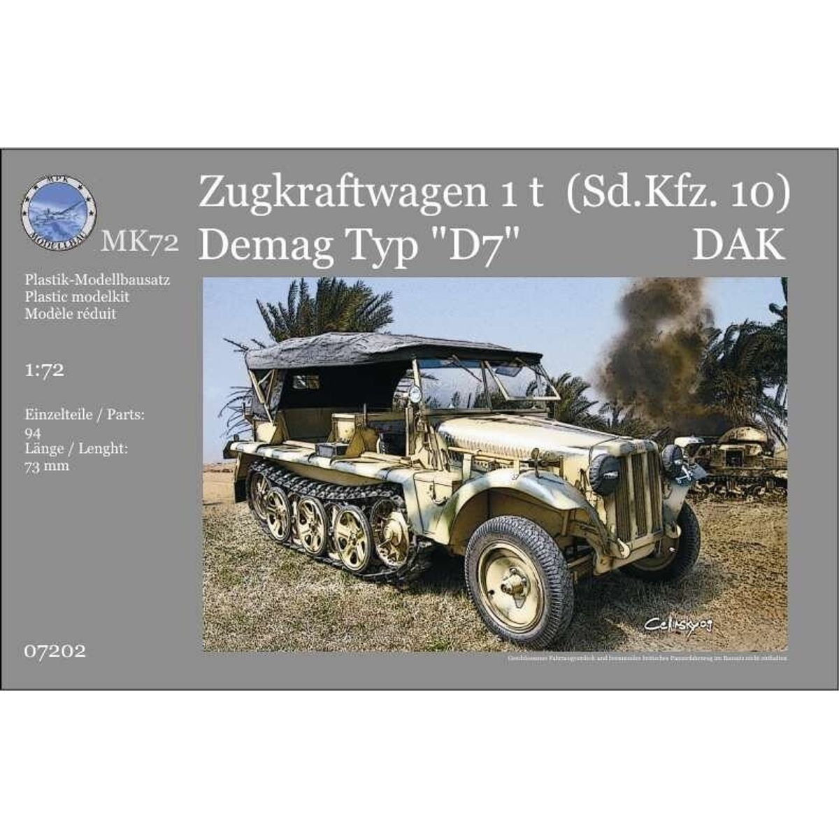 Mk72 - Zupkraftwagen 1 Lastbil Byggesæt - 1:72 - 07202