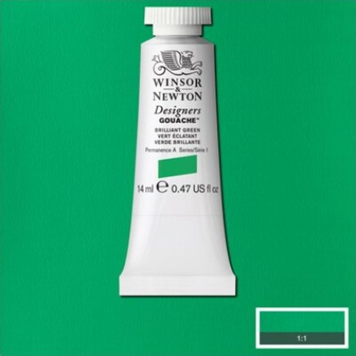 Winsor & Newton - Designers Gouache - 14 Ml - Brilliant Grøn