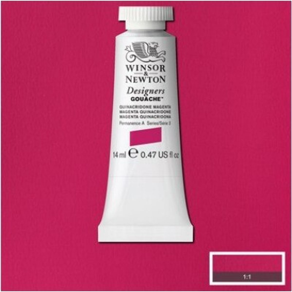 Winsor & Newton - Designers Gouache Maling - Magenta Quinacridone 14 Ml