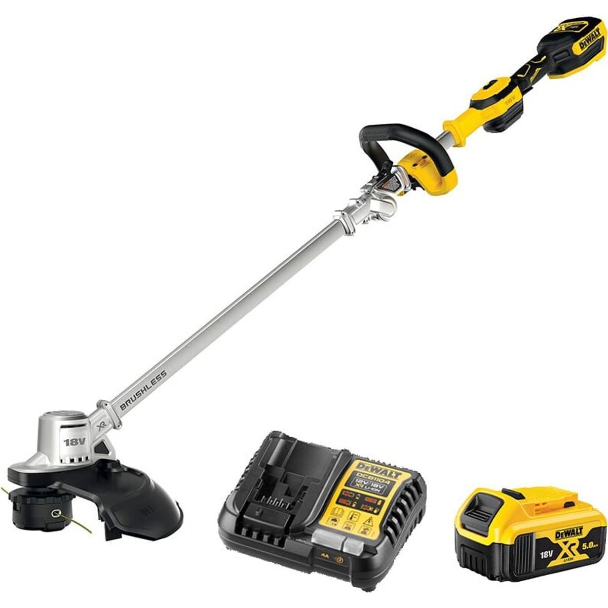 Dewalt Dcmst561p1-qw 18v Xr Græstrimmer - 1x 5.0ah Og Lader