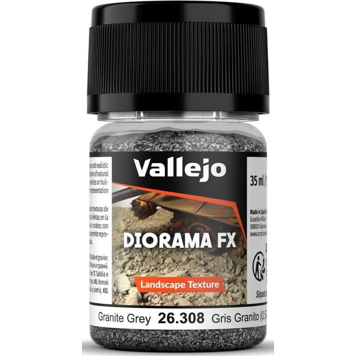 Diorama Fx Granite Grey 0,5-2mm, 35ml - 26308 - Vallejo