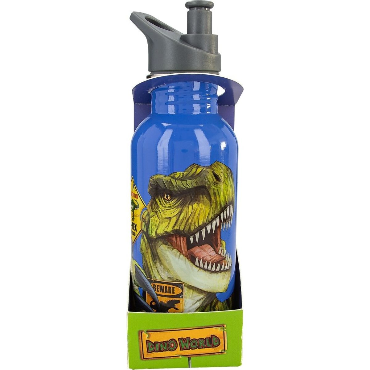 Dinosaur Drikkedunk I Stål - Dino World - 600 Ml