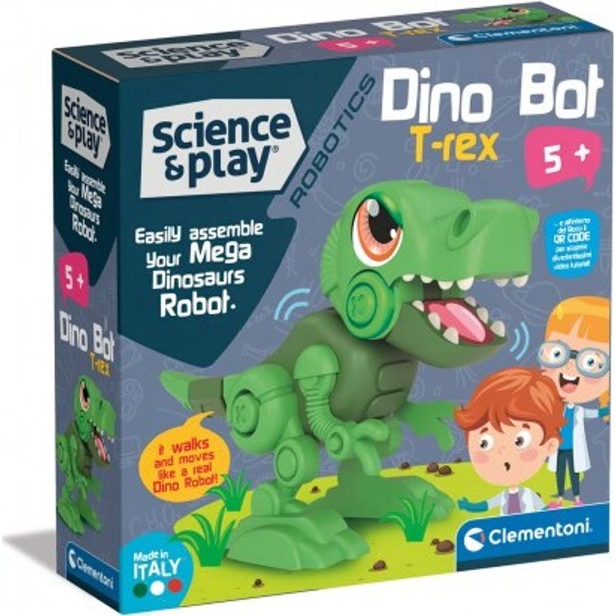 Clementoni - T-rex Dinosaur Robot Legetøj Samlesæt