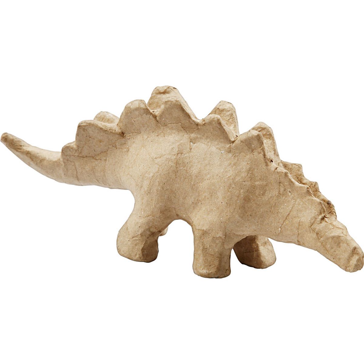 Dinosaur Figur - Mal Selv - Papmaché - 9 Cm