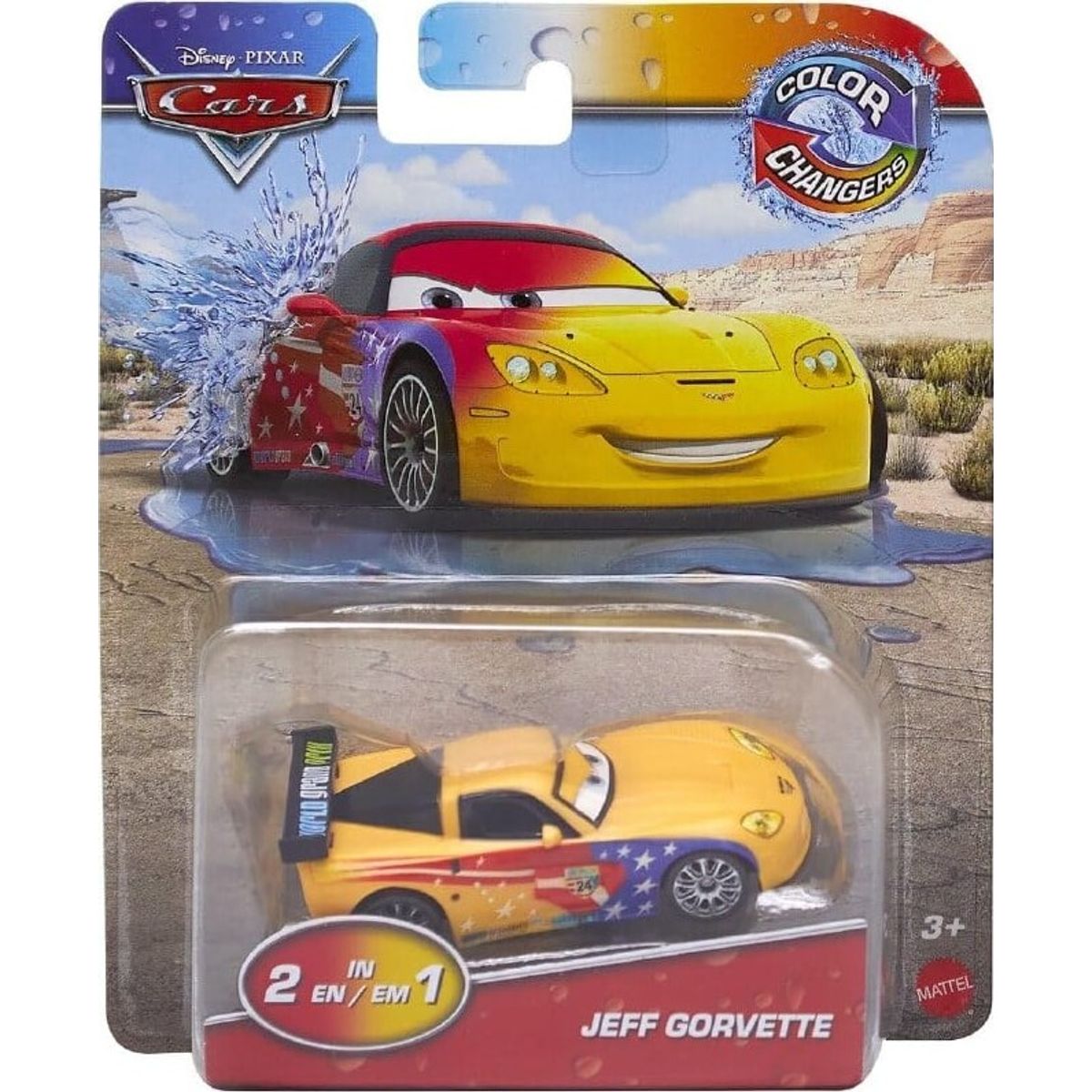 Disney Cars - Color Changers -jeff Gorvette (hrx46)