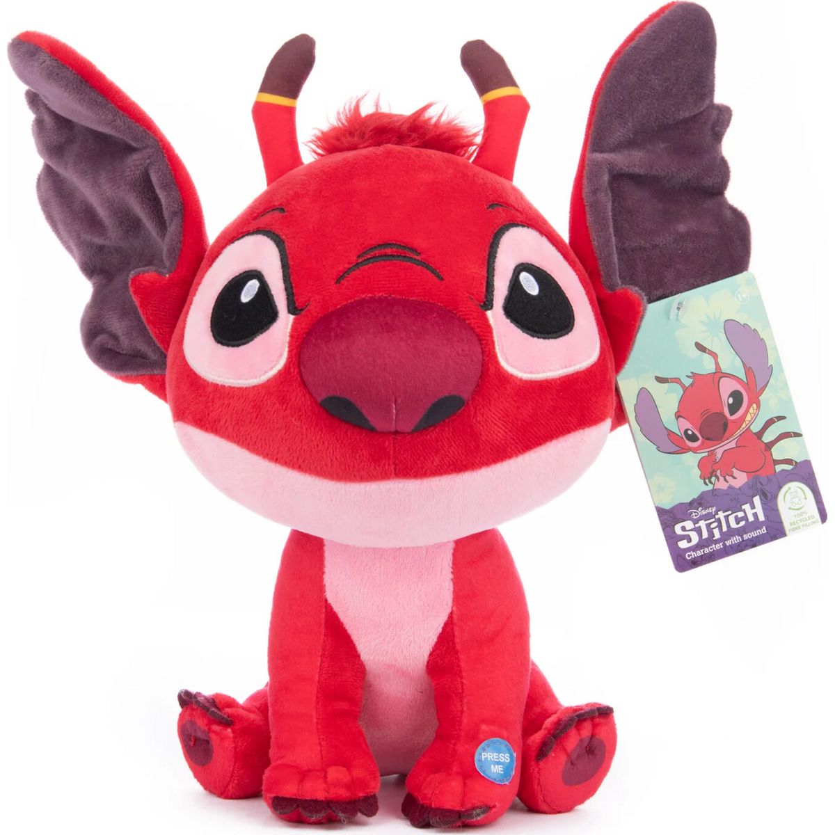 Lilo Og Stitch Bamse Med Lyd - Leroy - Disney Classics - 30 Cm