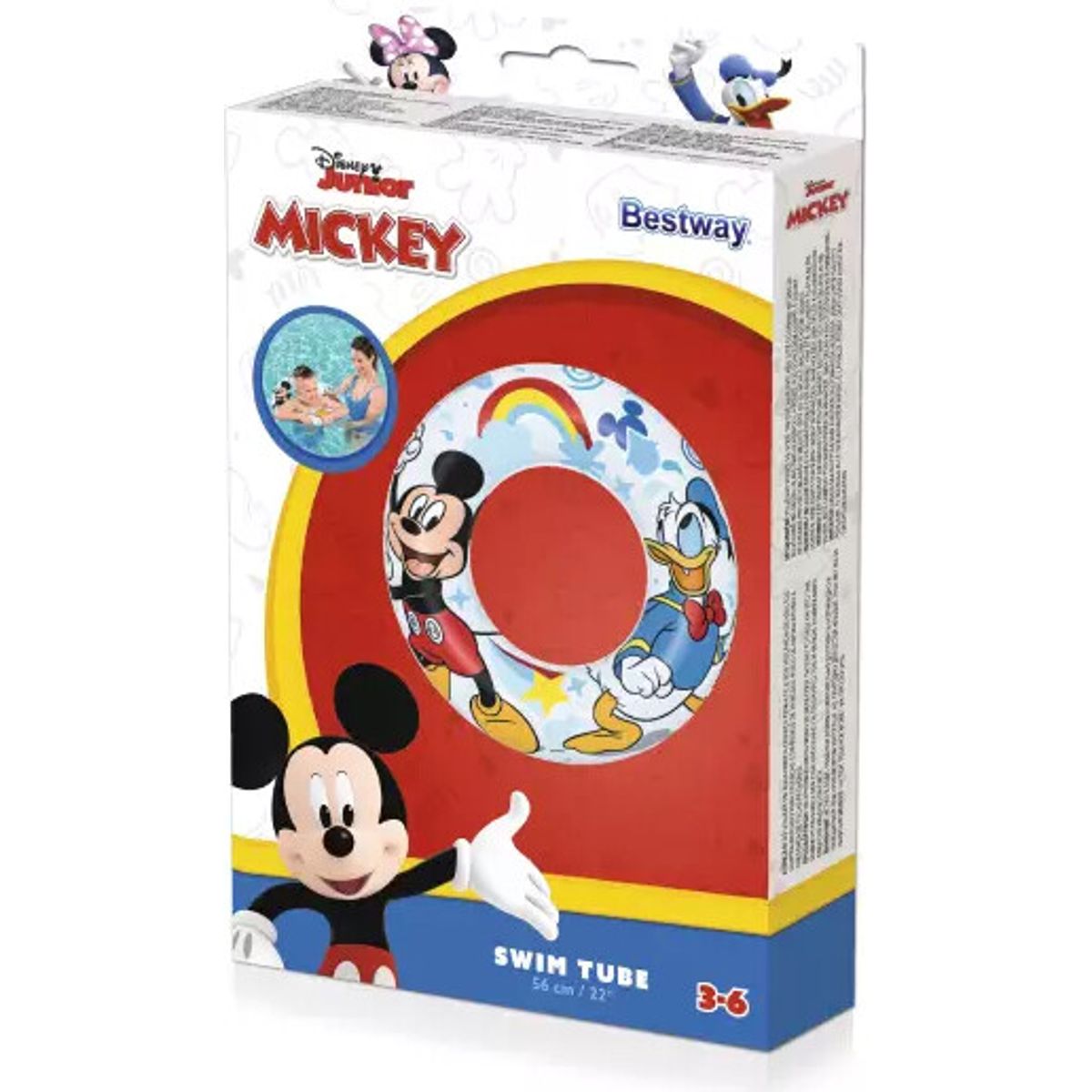 Disney - Mickey Mouse Badering - Bestway - 56 Cm - 3-6 år