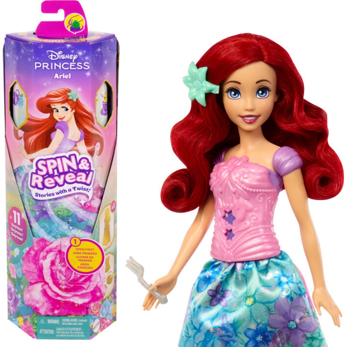 Disney Princess - Spin & Reaveal Ariel Doll (htv88)