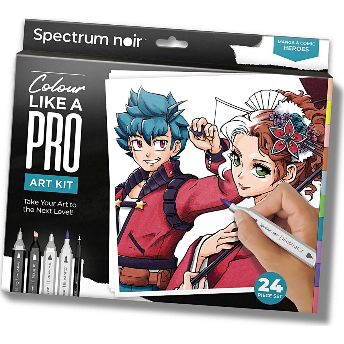 Diy Kit Illustration - Manga & Tegneseriehelte - Assorterede Farver