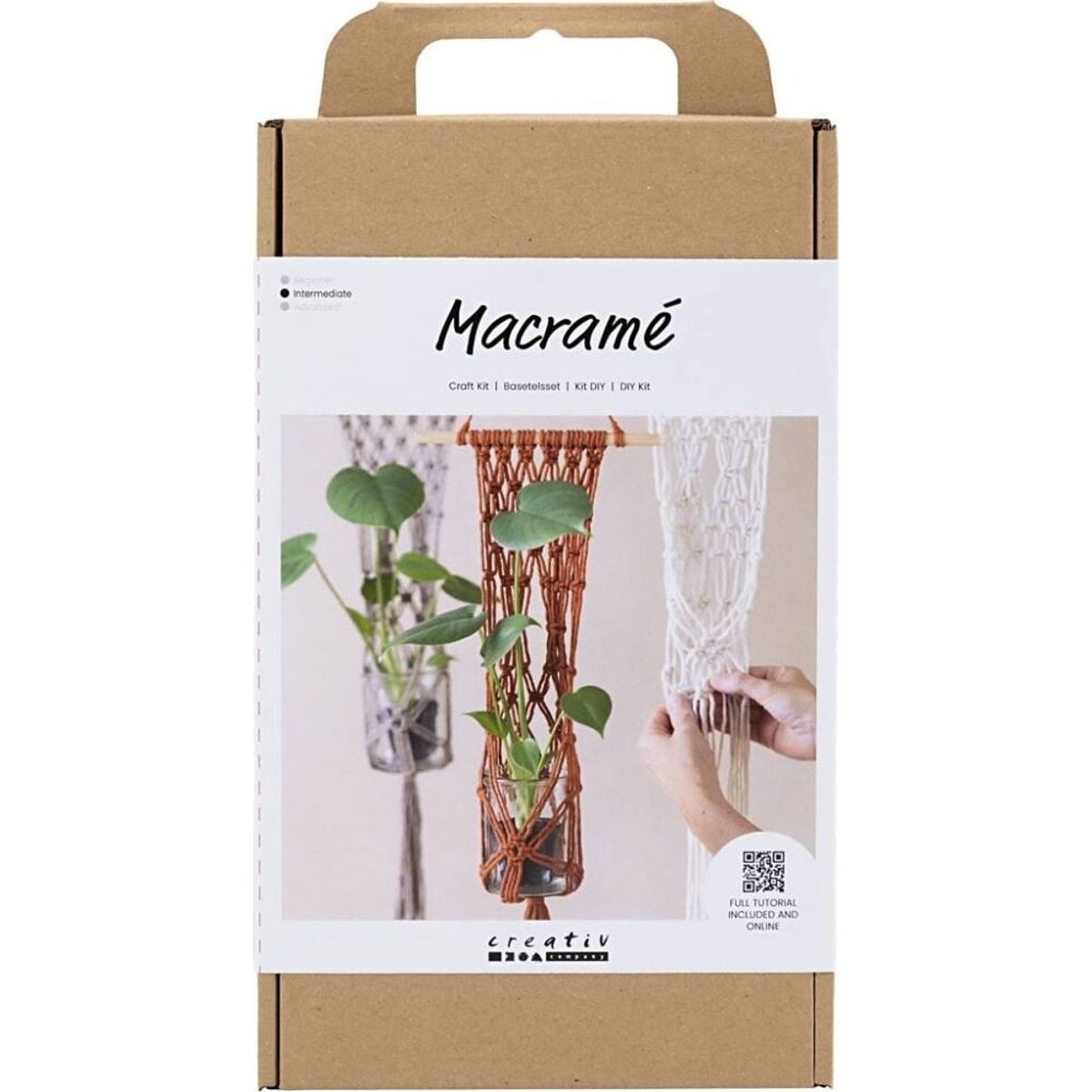 Macramé Planteophæng Diy Kit Til øvede