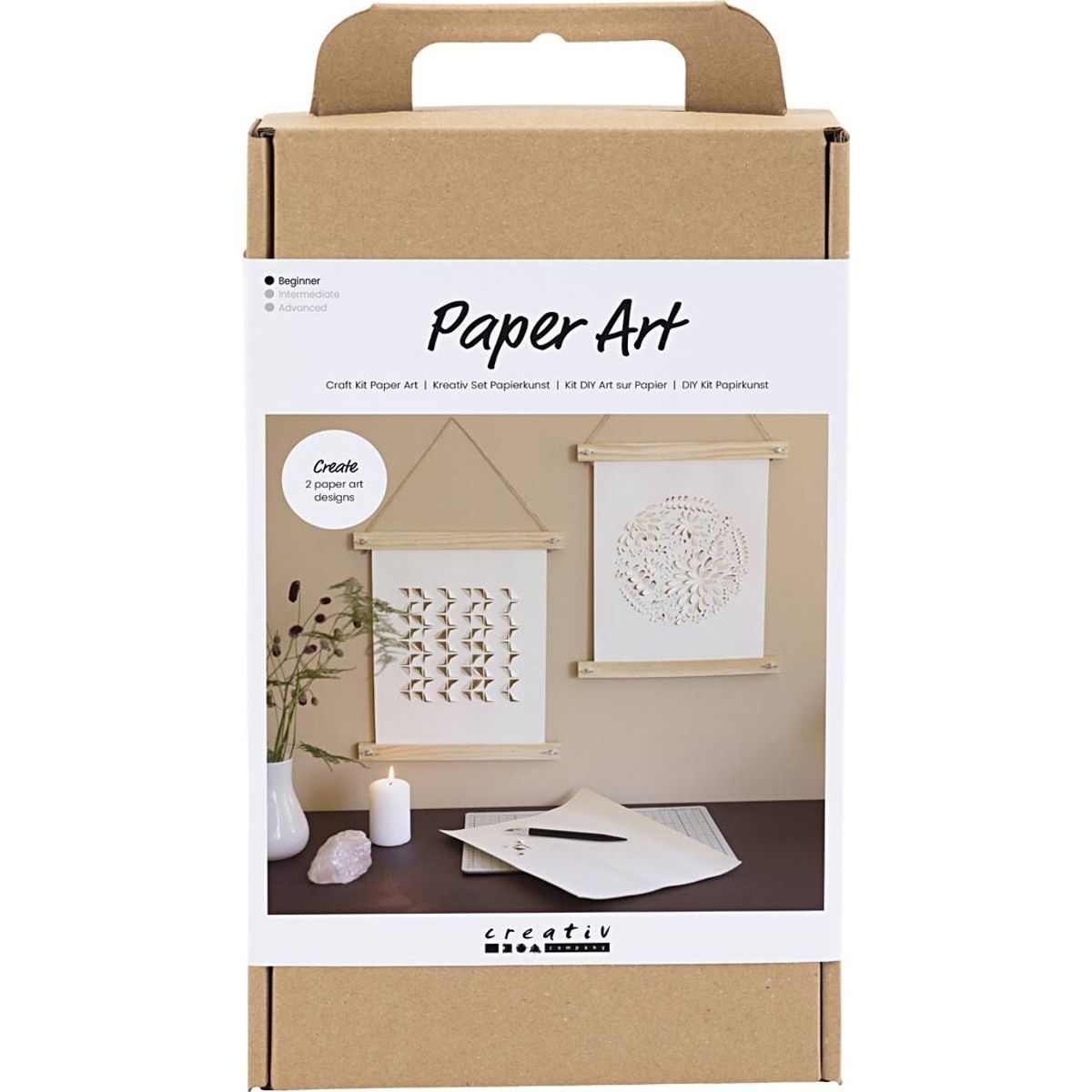 Diy Kit Papirkunst - Papir Til Ophæng - Off White - 1pk.