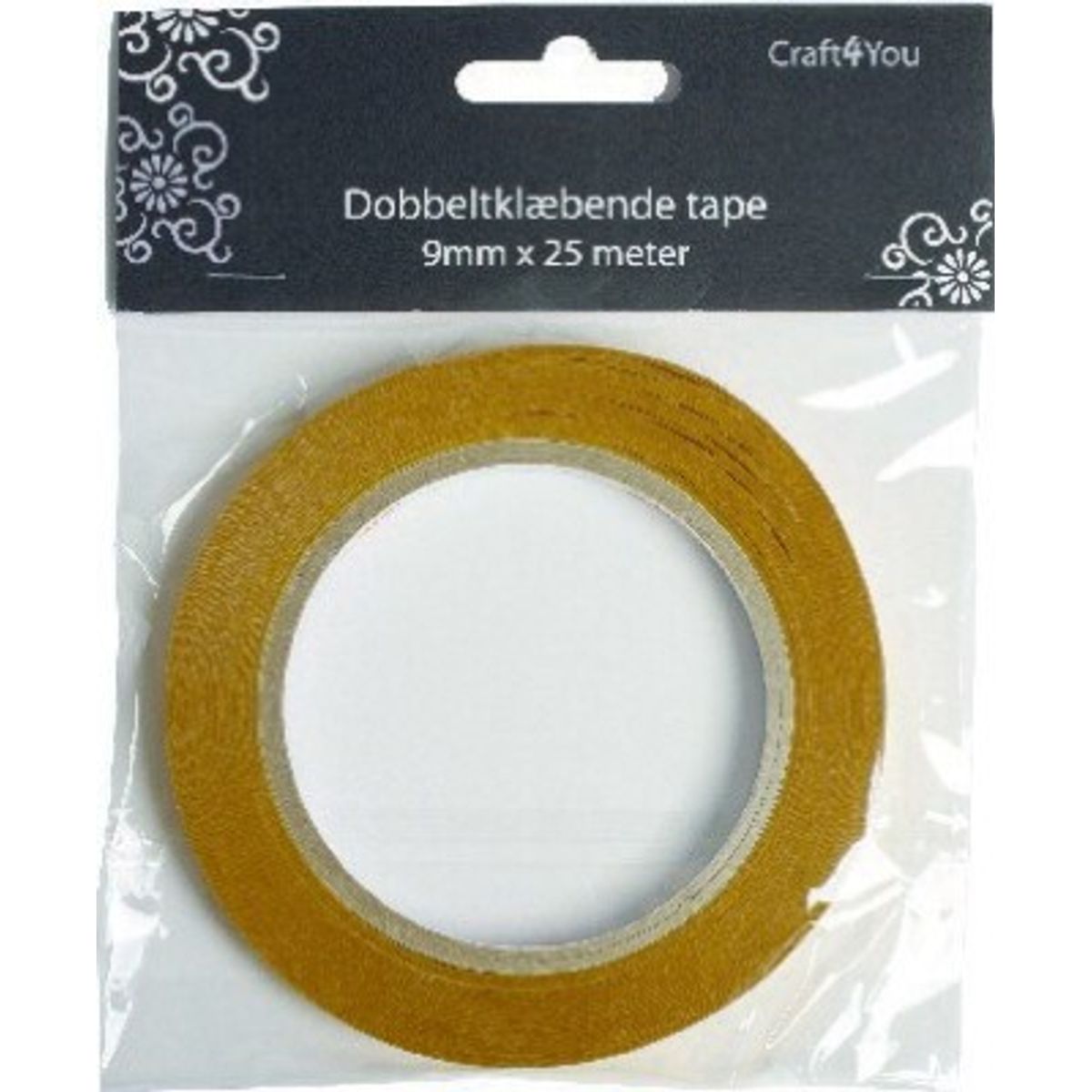 Dobbeltklæbende Tape 9mmx25m - Syrefrit - Paper Line