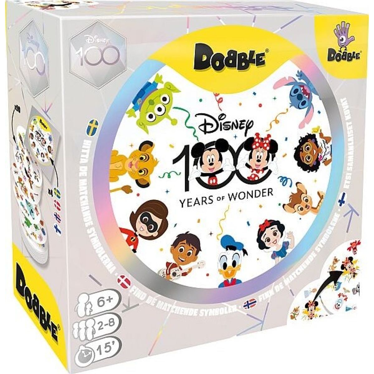 Dobble Spil - Disney 100 - Nordisk