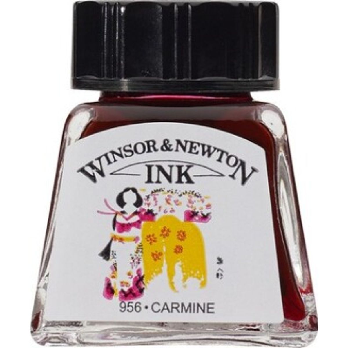 Winsor & Newton - Tegne Blæk - 14 Ml - Carmine Rød