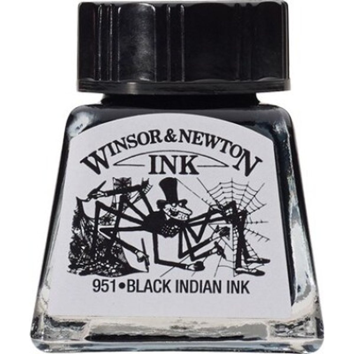 Winsor & Newton - Tegne Blæk - 14 Ml - Sort Indian