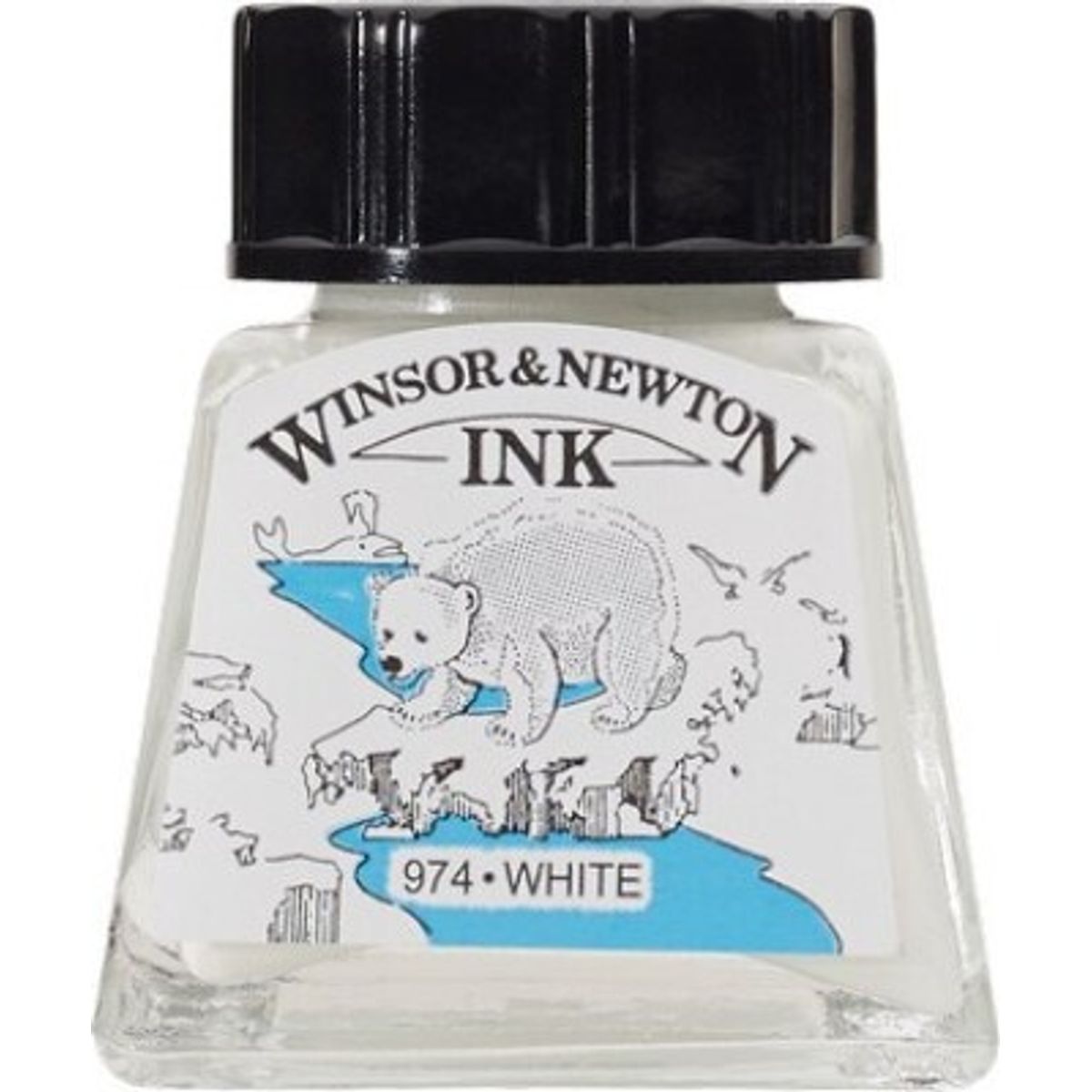 Winsor & Newton - Tegne Blæk - 14 Ml - Hvid