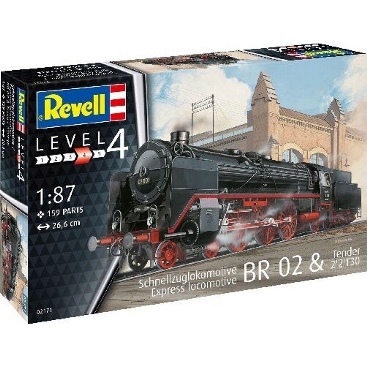 Revell - Br 02 & Tender 2'2't30 Tog Byggesæt - 1:87 - Level 4 - 02171