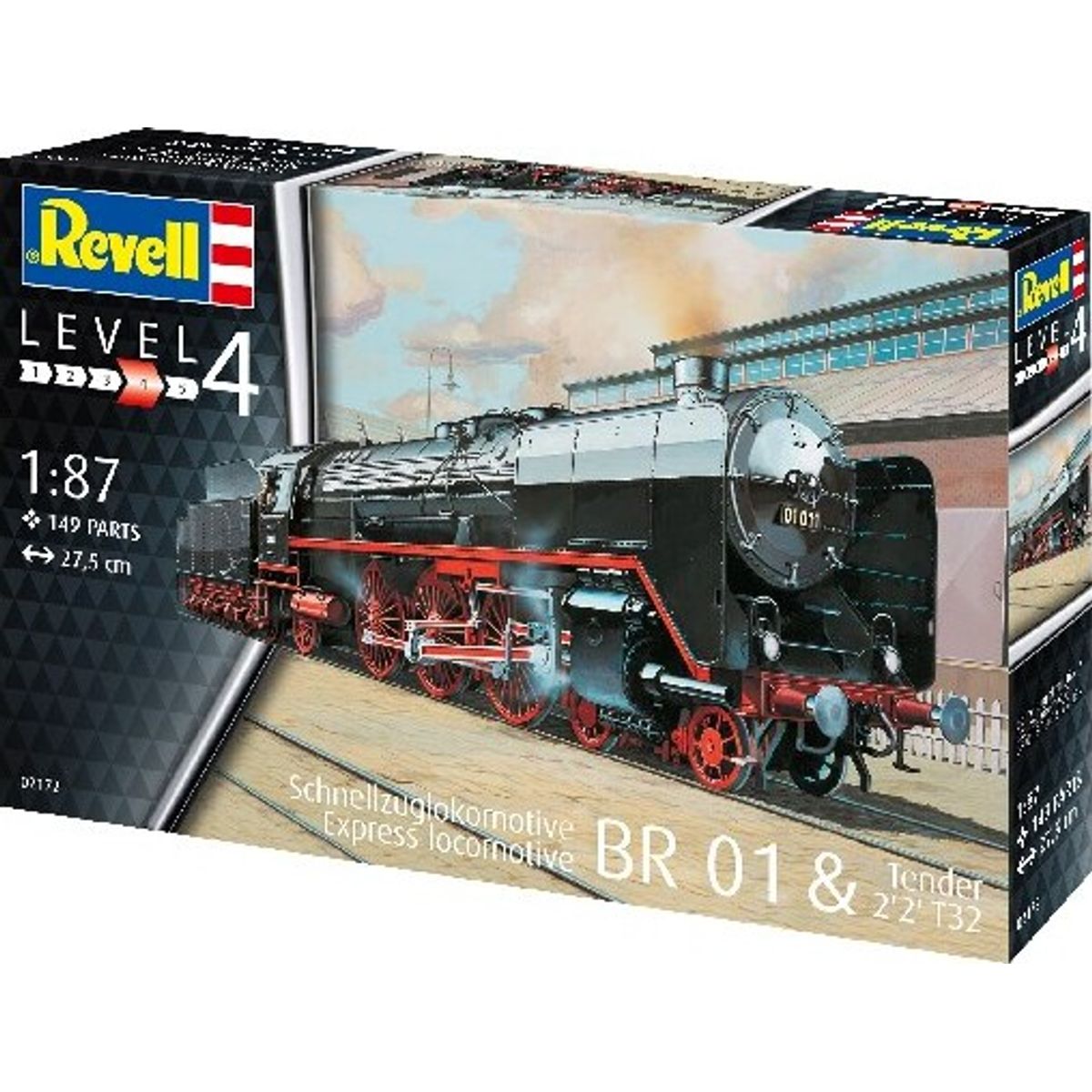 Revell - Br 02 & Tender 2'2't30 Tog Byggesæt - 1:87 - Level 4 - 02172