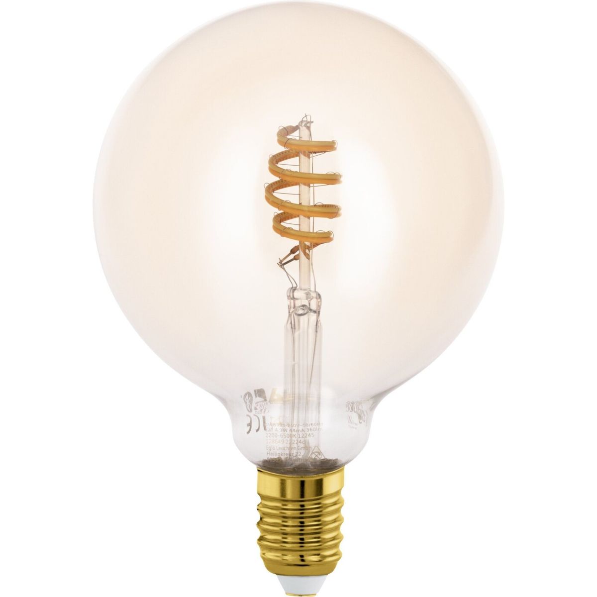 Eglo - E27 Led Pære - Spiral Amber - Dæmp G125 Tw Zigbee Bt