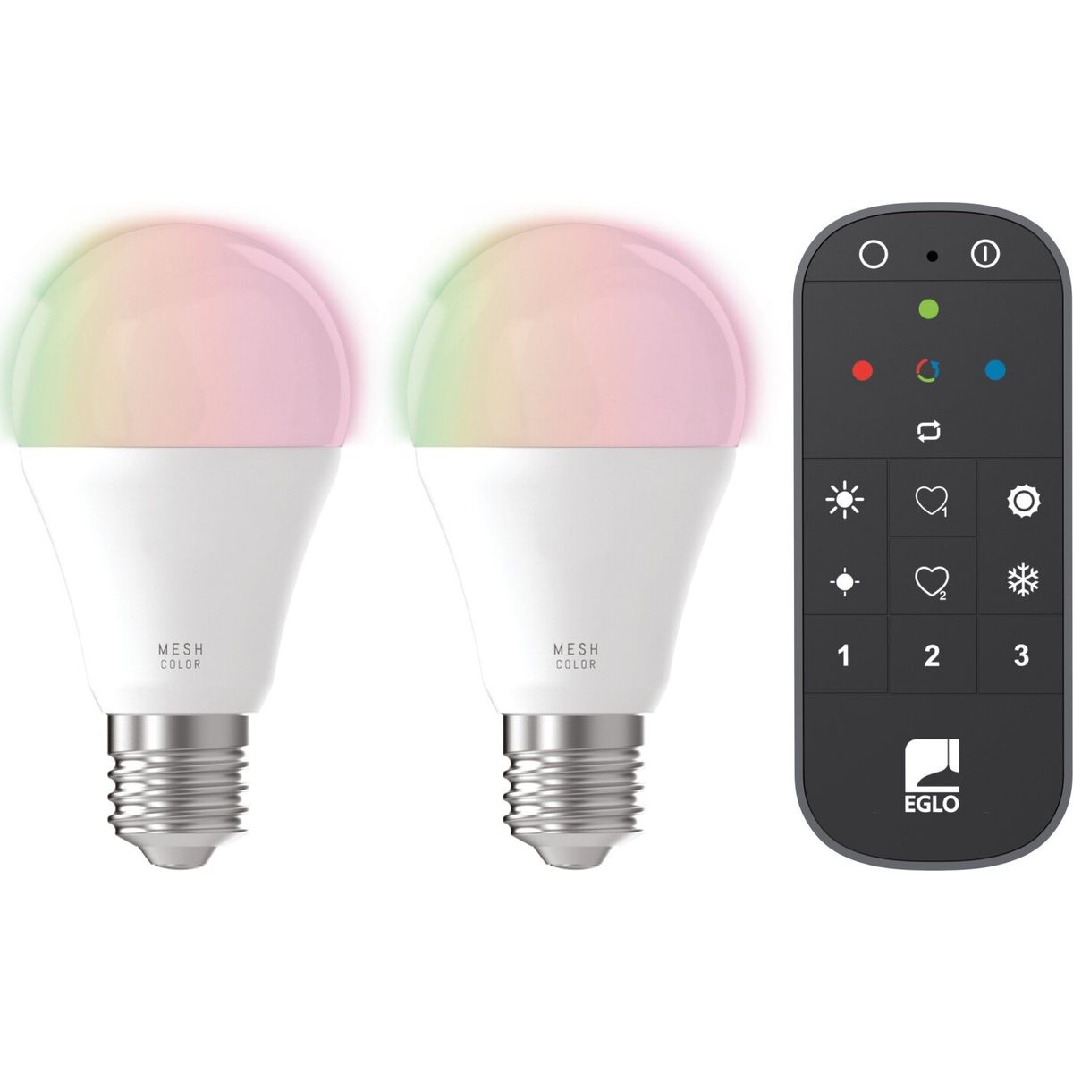 Eglo - Sæt 2x E27 A60, Fjernbetjening - Rgb + Tw - Zigbee, Bluetooth