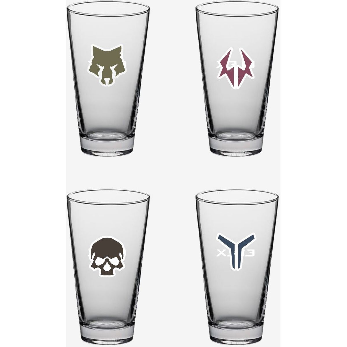 Elex Drikkeglas - Factions - 400 Ml - 4 Stk