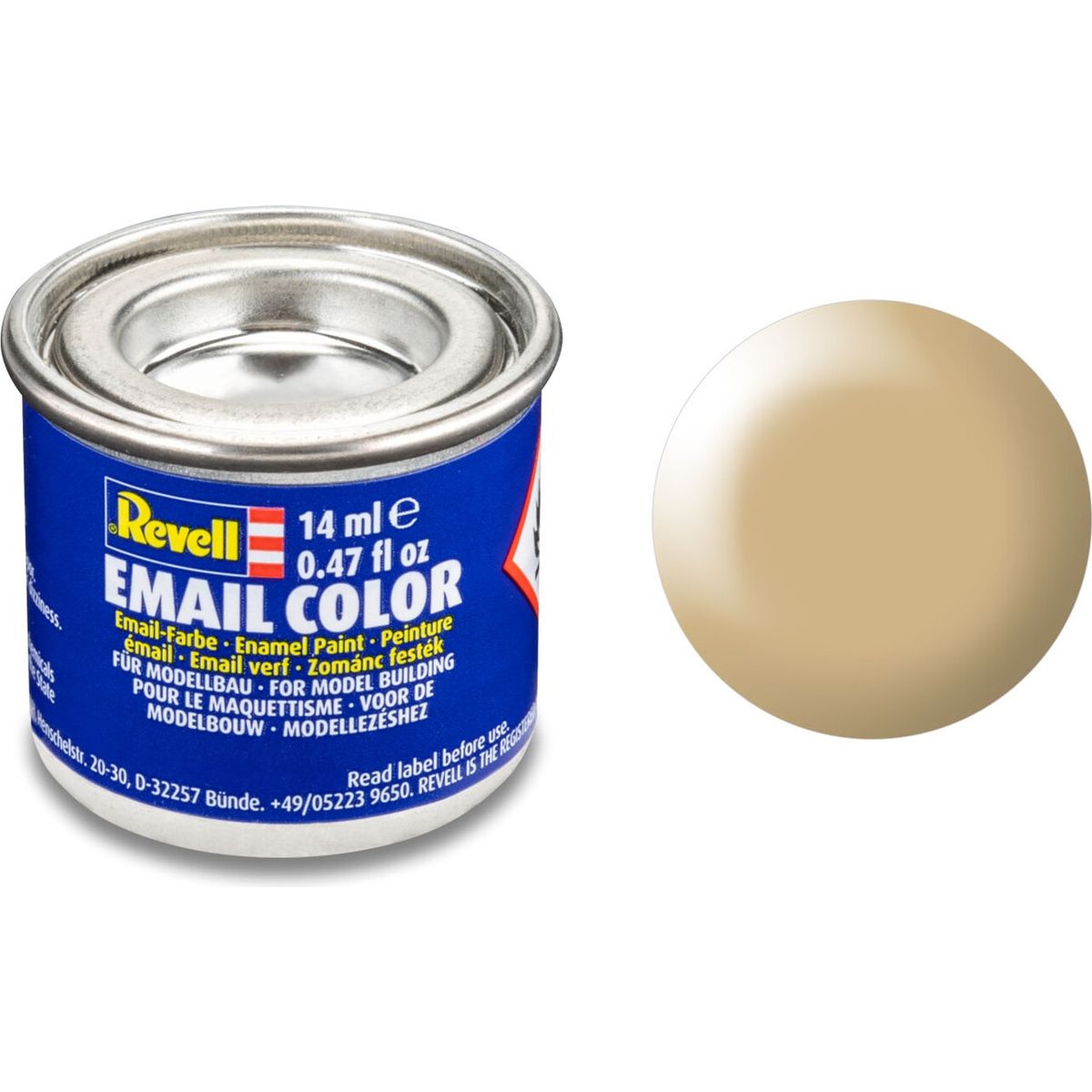 Emalje Maling Til Hobby - Revell - Beige Silk 14 Ml