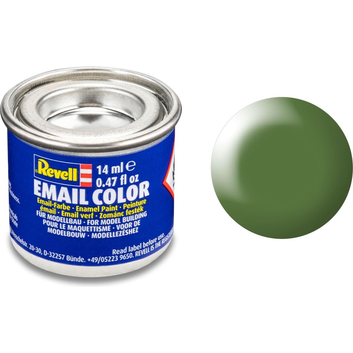 Emalje Maling Til Hobby - Revell - Green Silk 14 Ml