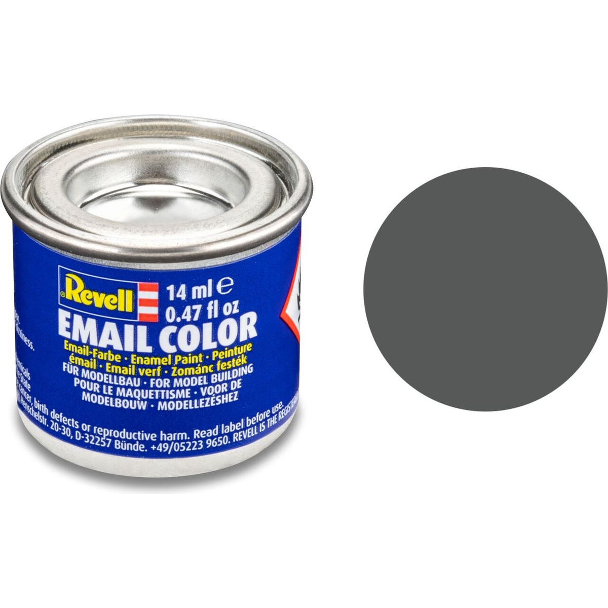 Emalje Maling Til Hobby - Revell - Olive Grey Mat 14 Ml