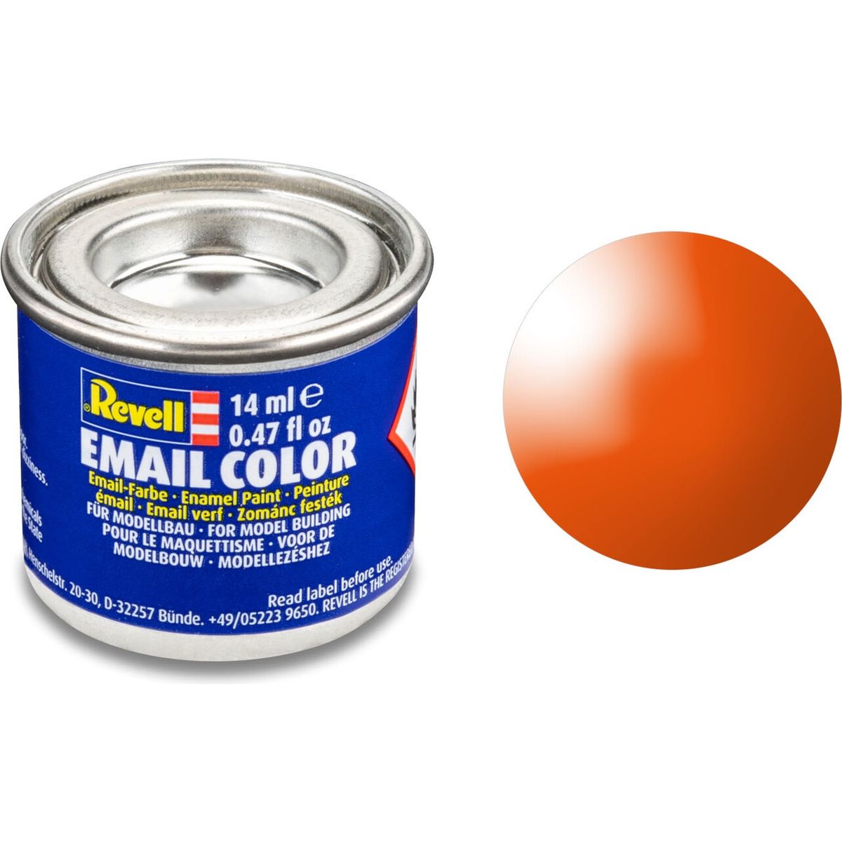 Emalje Maling Til Hobby - Revell - Orange Gloss 14 Ml