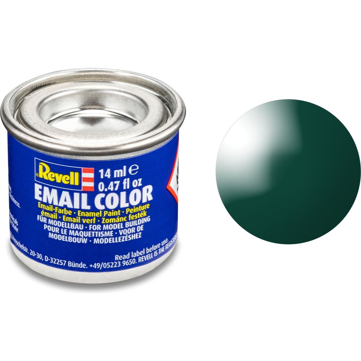 Emalje Maling Til Hobby - Revell - Sea Green Gloss 14 Ml