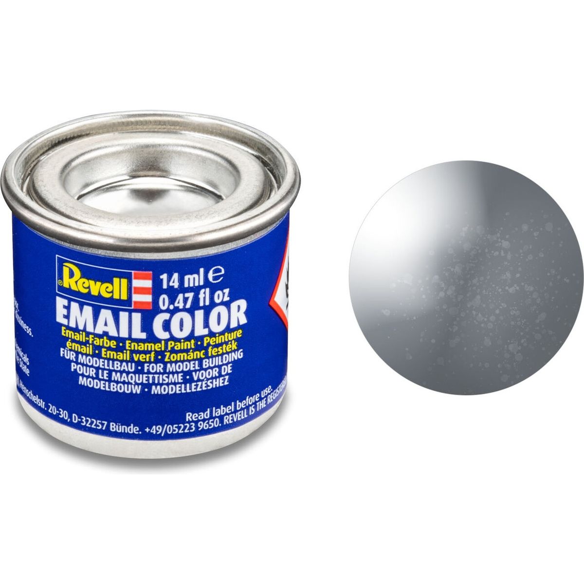 Emalje Maling Til Hobby - Revell - Steel Metallic 14 Ml