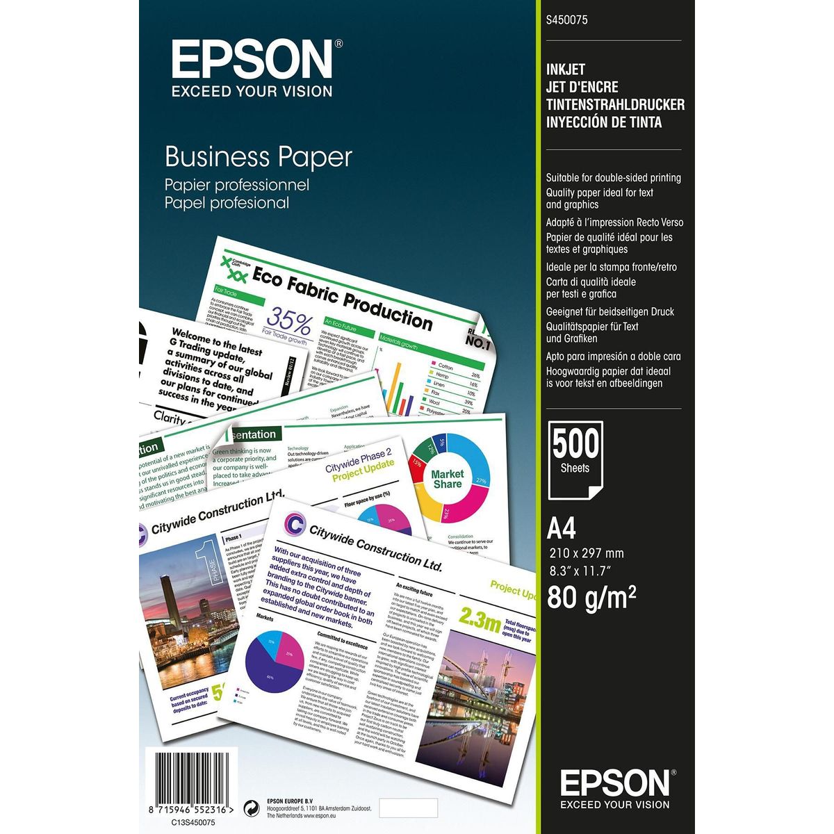 Epson - Business Paper - A4 - 500 Sheets