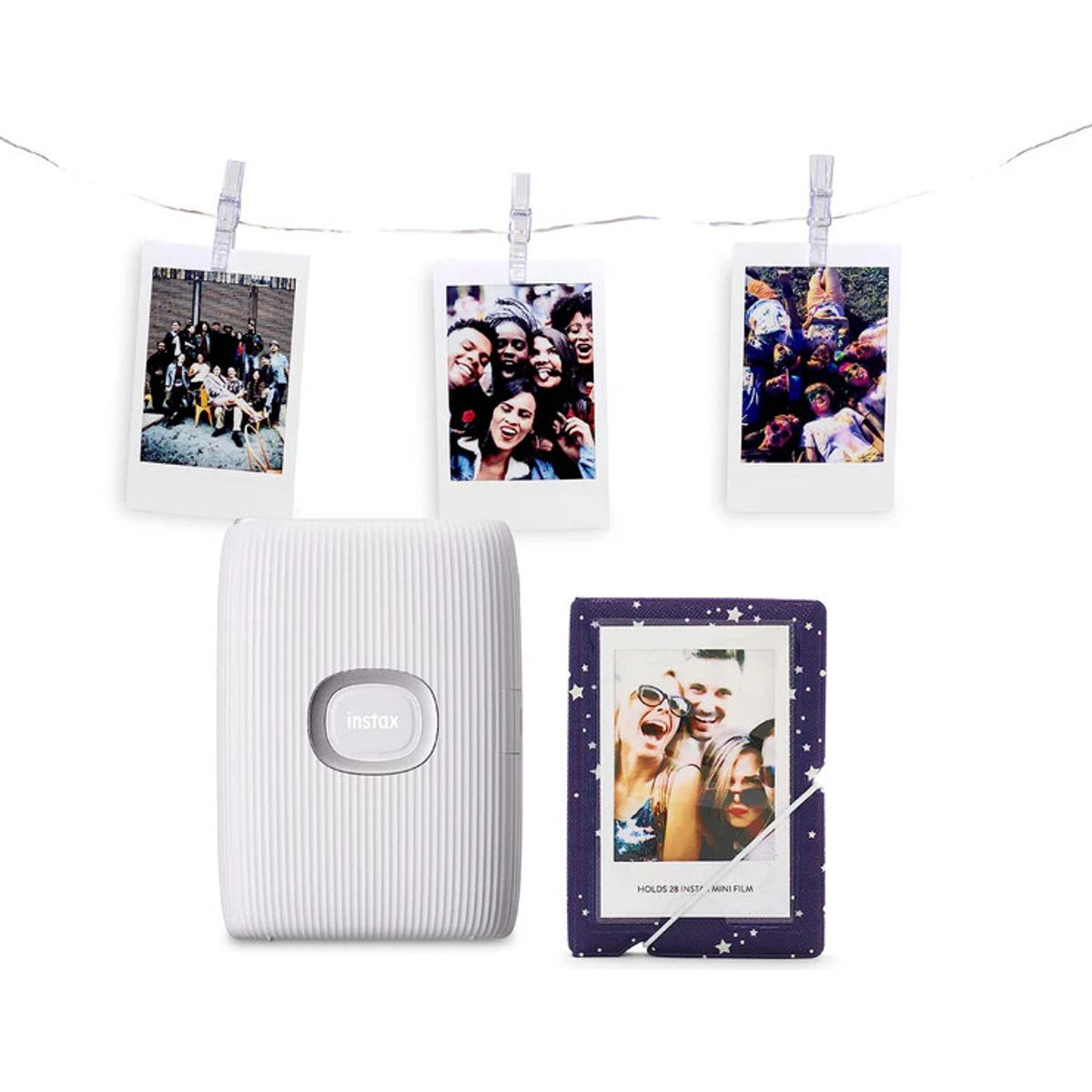 Fuji - Instax Mini Link 2 W. Led Light Chain - Clay White