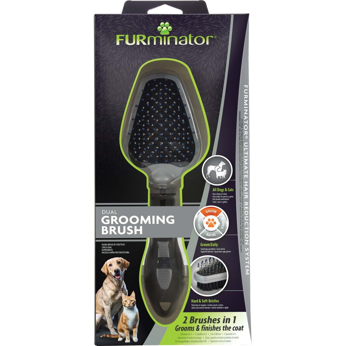 Furminator - Børste Til Hund Og Kat - Dual Grooming