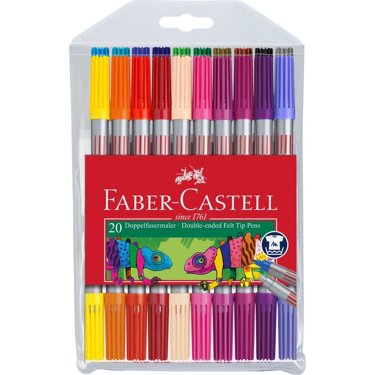 Faber-castell - Double Sidet Tusch Pakke Med 20 Stk