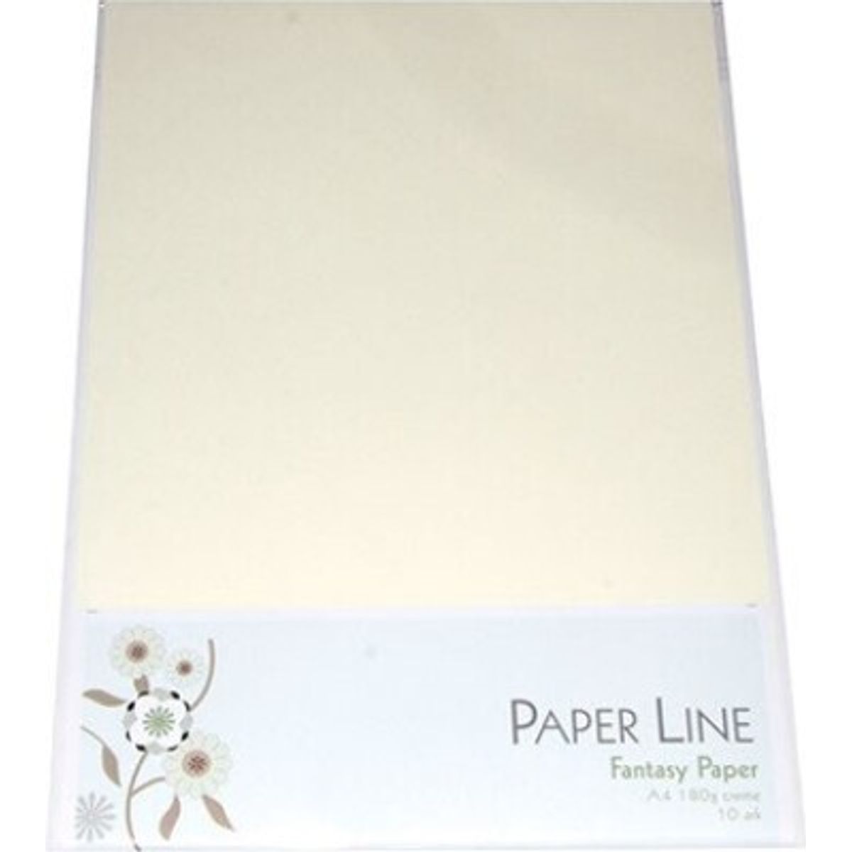 Karton - A4 - Creme - 10 Ark - 180 G - Fantasy Paper - Paper Line