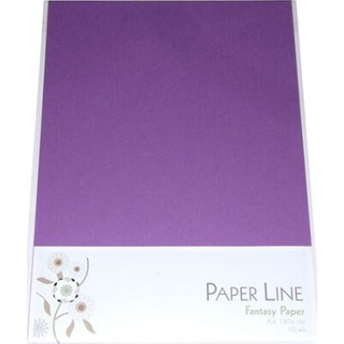 Karton - A4 - Lilla - 10 Ark - 180 G - Fantasy Paper - Paper Line