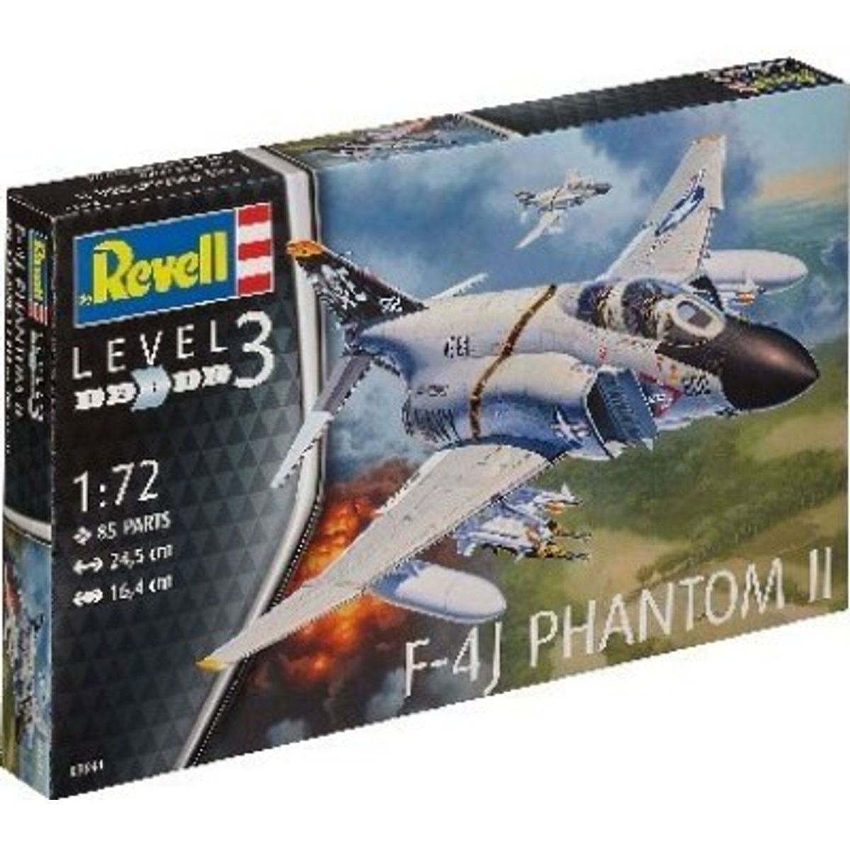 Revell - F-4j Phantom Ii Modelfly Byggesæt - Level 3 - 03941