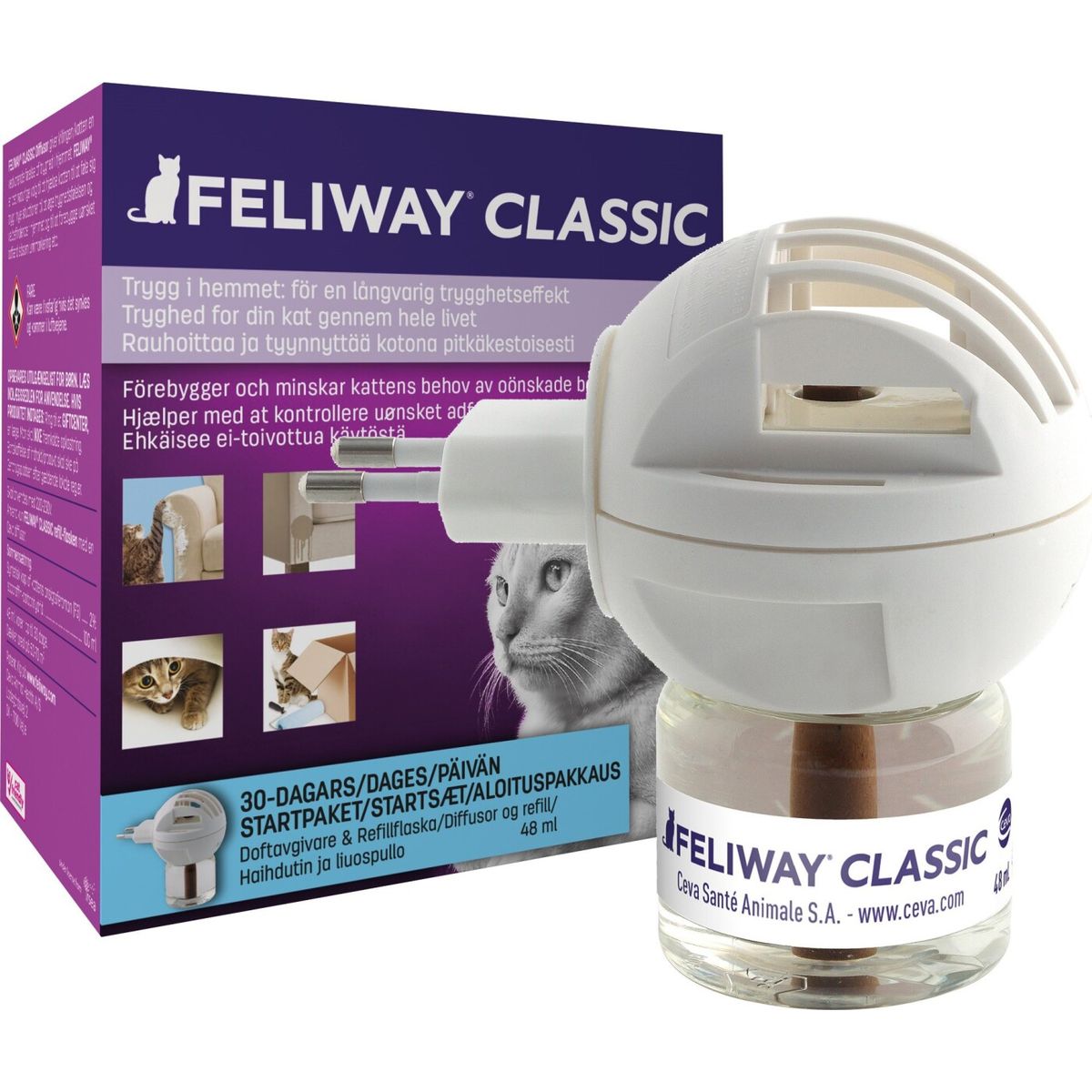 Feliway - Classic Diffuser Plug-in Starter Kit 48 Ml